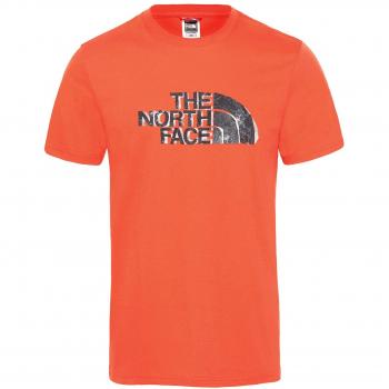The North Face S/S Flash tee Camiseta para Hombre, Fiery Red, M