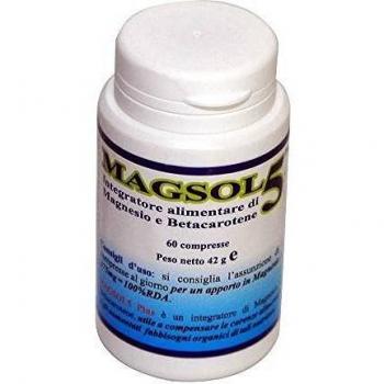 Herboplanet Suplemento alimentario Magsol 5 Plus 60 pastillas color estándar