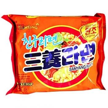Samyang Ramen instantáneo con fideos, con sabor a carne de vacuno, 120 g