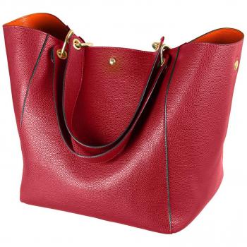 SQLP Bolso Mujer Cuero Moda Marca Bolso Bandolera Grande Capacidad Casual Suave Piel Bolsa de la Compra Bolsa Mensajero Azul