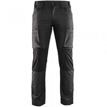 Pantalones de Trabajo Elásticos Blakläder Service Gris Oscuro/Negro Talla 48, Gramaje 250