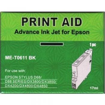 Maxprint C13T06114010 - Cartucho Inkjet, Color Negro