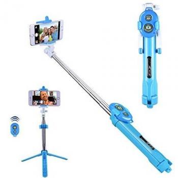 Alfort Palo Selfie, Bluetooth Selfie Stick Trípode Wireless Mini con Obturador Remoto Bluetooth para iPhone 8/7 / Samsung A7 / S7 / Huawei P10 / P9 y Otros Android/iOS Teléfono 5.5