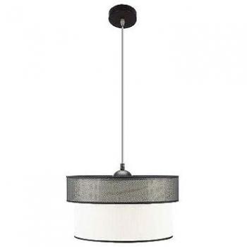 Colgante Félix Negro/Blanco 1xE27 40D - Diseño Moderno FABRILAMP