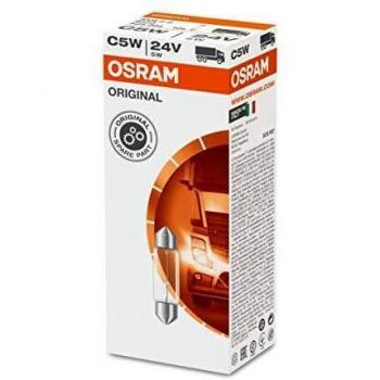 Set de 10 und. O6423 OSRAM Orginal 6423 SV8 58 24V 5W C5W