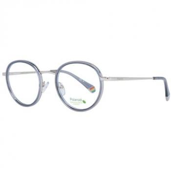 Montura de Gafas Unisex Polaroid PLD D421 51KB7, características: diseño moderno, color gris, tamaño 51 mm, estilo unisex