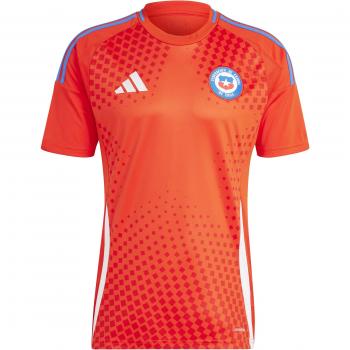 adidas Chile Home Shirt 2024 - Red - Male - Size: Small (36-38 Chest)