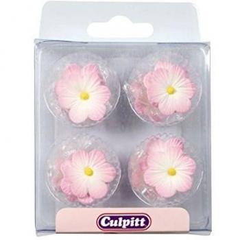 Sugar Daisy Cake Decorations - 12 Pack