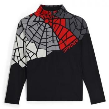 Sudadera con Media Cremallera Legacy de Spyder para Hombre - Capa Base de Esquí en Color Negro