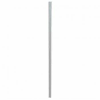 Postes de valla 20 piezas plata 200 cm acero galvanizado