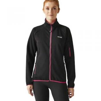 Regatta Women's Ravenhill Full Zip Fleece Jacket - Black Pink Potion, Size: 10