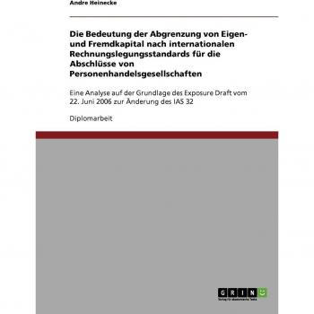 Libro sobre la importancia de la distinción entre capital propio y ajeno según normas internacionales de contabilidad para los estados financieros de sociedades comerciales