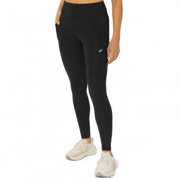Asics Malla de Mujer Road High Waist Tight - Negro, para correr, alta cintura