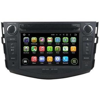 2 Din 7 pulgadas Coche Estéreo con GPS Navegación Android 5.1.1 Lollipop OS para Toyota RAV4 2006 2007 2008 2009 2010 2011 2012,Pantalla Táctil Capacitiva con 1.6G de la Cortex A9 Quad Core CPU 16G y 1G DDR3 RAM Flash 1024x600 Radio DVD 3G/WIFI OBD2 Au