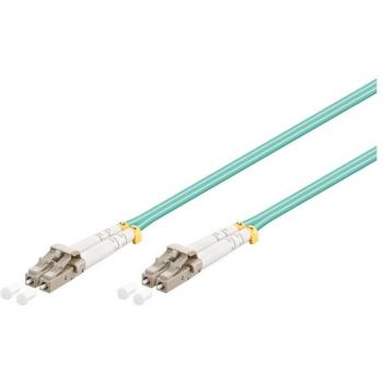 Cable de Fibra Óptica LC a LC Multimodo OM3 50/125µm Duplex 2 Metros