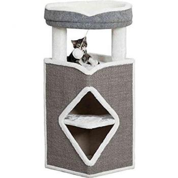 Trixie 44427 Arma - Torre para Gatos, 98 cm, Color Gris, Azul y Gris