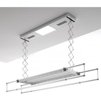 Foxydry Pro 150 - Tendedero eléctrico de techo regulable con mando a distancia y luz