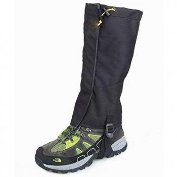 eForCrazy Outdoor Men's Waterproof Breathable Unisex Double Sealed Crocodile Gaiter Hiking Mountain Leg Protection Bug out Gaiters