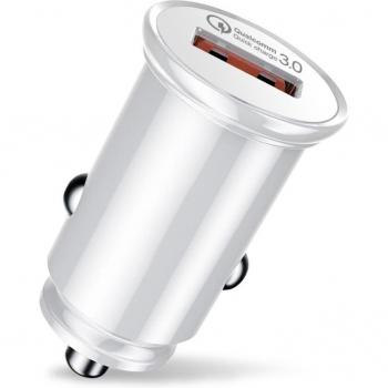 Cargador de Coche USB Rápido OLAF QC 3.0 Mini de Un Solo Puerto para iPhone y Samsung