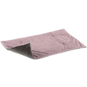 Manta Doble Cara para Perros y Gatos Ferplast Baron 95, Suave Terciopelo, Lavable, 95x60 cm, Rosa