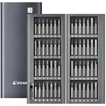 EZARC Juego de Destornilladores de Precisión 57 en 1, Herramientas Profesionales de Dstornillador para iPhone, Smartphone, iPad, PC, Xbox, Ordenador portátil, Gafas, Relojes Reparar