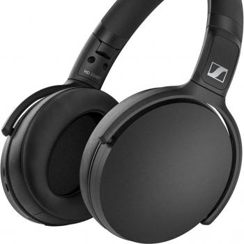 Sennheiser HD 350BT Wireless Closed-Back Around-Ear Headphone with Mic, Black