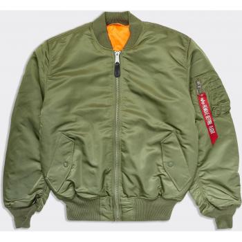 Alpha Industries Sage Green MA-1 Bomber Jacket - Reversible, Casual, Nylon, Polyester