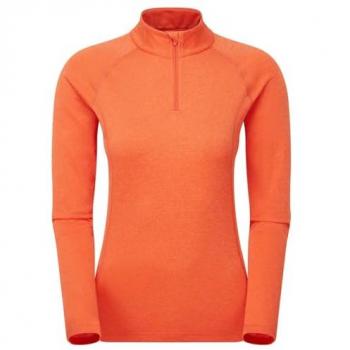 Montane Women's Dart Zip Neck Sweatshirt - Tigerlily - Size 14