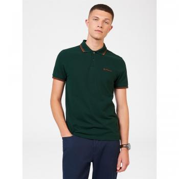 Camisa Polo Clásica - Verde Oscuro Talla Grande