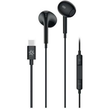 Auriculares Alámbricos Estéreo USB Tipo C Celly UP1300 - Negro