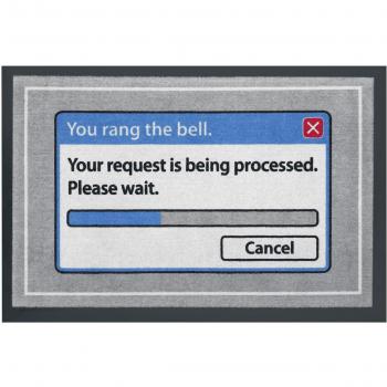 For collectors only - Felpudo, diseño con ventana de ordenador con texto You rang the bell