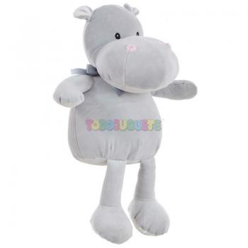 Peluche Hippo Extrasuave Gris de 48cm (Edición Especial)