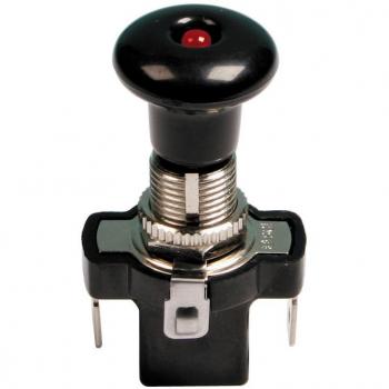 Pilot LA_45570 - Interruptor de empuje con LED rojo