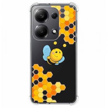 Funda Silicona Antigolpes para Xiaomi Poco M6 Pro 4G con Diseño de Abeja