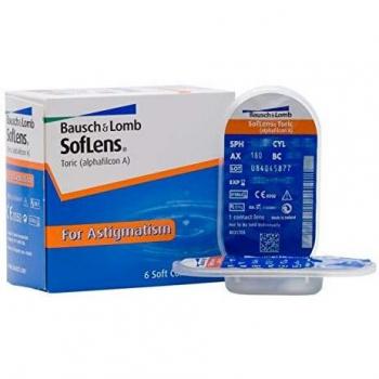 BAUSCH + LOMB - SofLens® Toric For Astigmatism - Lentes de contacto para Astigmatismo - Reemplazo Mensual - Pack de 6