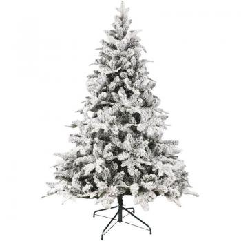 Árbol de Navidad artificial nevado Mobili Rebecca 180 cm con 1249 ramas y apertura paraguas