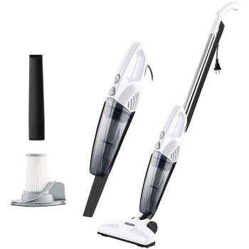Holife Aspiradora, Aspirador Vertical & Portatil 2 en 1【Actualizado】, Succión 15 KPA, Aspirador Escopa con Cable sin Bolsa Ultraligera, Filtro HEPA, Cabeza del Cepillo Flexible, Cable de 6M