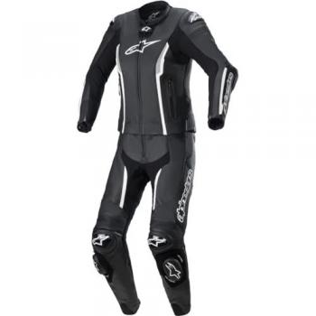 Alpinestars Stella Missile V2 Mono de Cuero para Mujer 2 Piezas Negro-Blanco