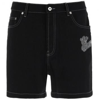 Off-White Denim Bermuda Shorts, Male, Black, Size W31
