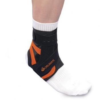 Tobillera con férula estabilizadora medio lateral Orlimann Alltex para pie derecho EST-091D
