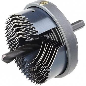 Wolfcraft 2161000 sierra de corona standard, con broca central de 6 mm con 7 hojas, profundidad de corte 18 mm PACK 1