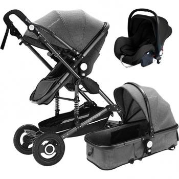 TANUKI - Carro Trio de bebé 739BH gris