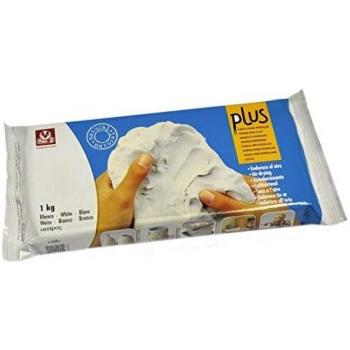 Arcilla natural que endurece al aire PLUS 1 kg Blanco