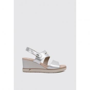 Fluchos F1973 Sandalia Plana Mujer Plata - Cómoda y Elegante, Talla 41