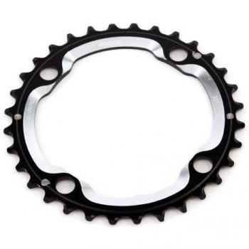MSC Bikes MSC CNC Alu7075 4Brazos 104 mm 32D - Plato de ciclismo, color negro