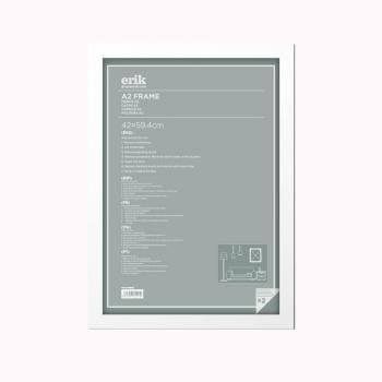 Marco de fotos A2 Grupo Erik 42x59,4 cm blanco MDF para pared - Ideal para lámina decorativa en decoración del hogar
