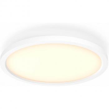 Aurelle Plafón Redondo Philips HUE Ambiance Blanco Wifi & BT - Panel LED, color blanco, tecnología de conectividad Wifi y Bluetooth