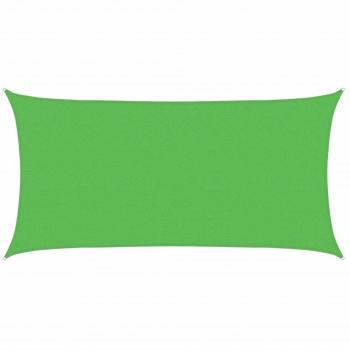 Parasol vela rectangular HDPE 160g/m² verde claro 2x3,5 m