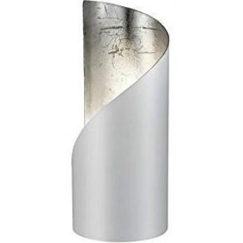 Lámpara de Mesa Frank - Cilindro Negro Mate con Interior Dorado, E14, 24 cm