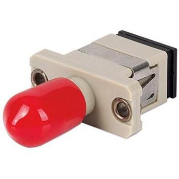 Intellinet 760713 Adaptador de Fibra óptica SC/ST Beige - Adaptadores de Fibra óptica